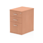 Dynamic I000069 office drawer unit Beech Melamine Faced Chipboard (MFC)