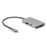 Rocstor Y10A265-A1 laptop dock/port replicator USB 2.0 Type-C Silver