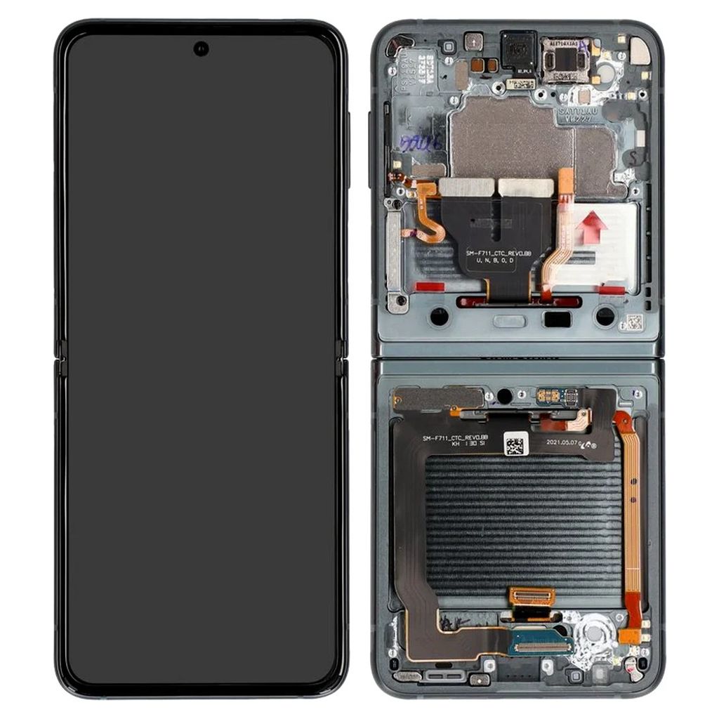 GH82-27443E SAMSUNG Galaxy Z Flip 3 5G Display - Bespoke Silver