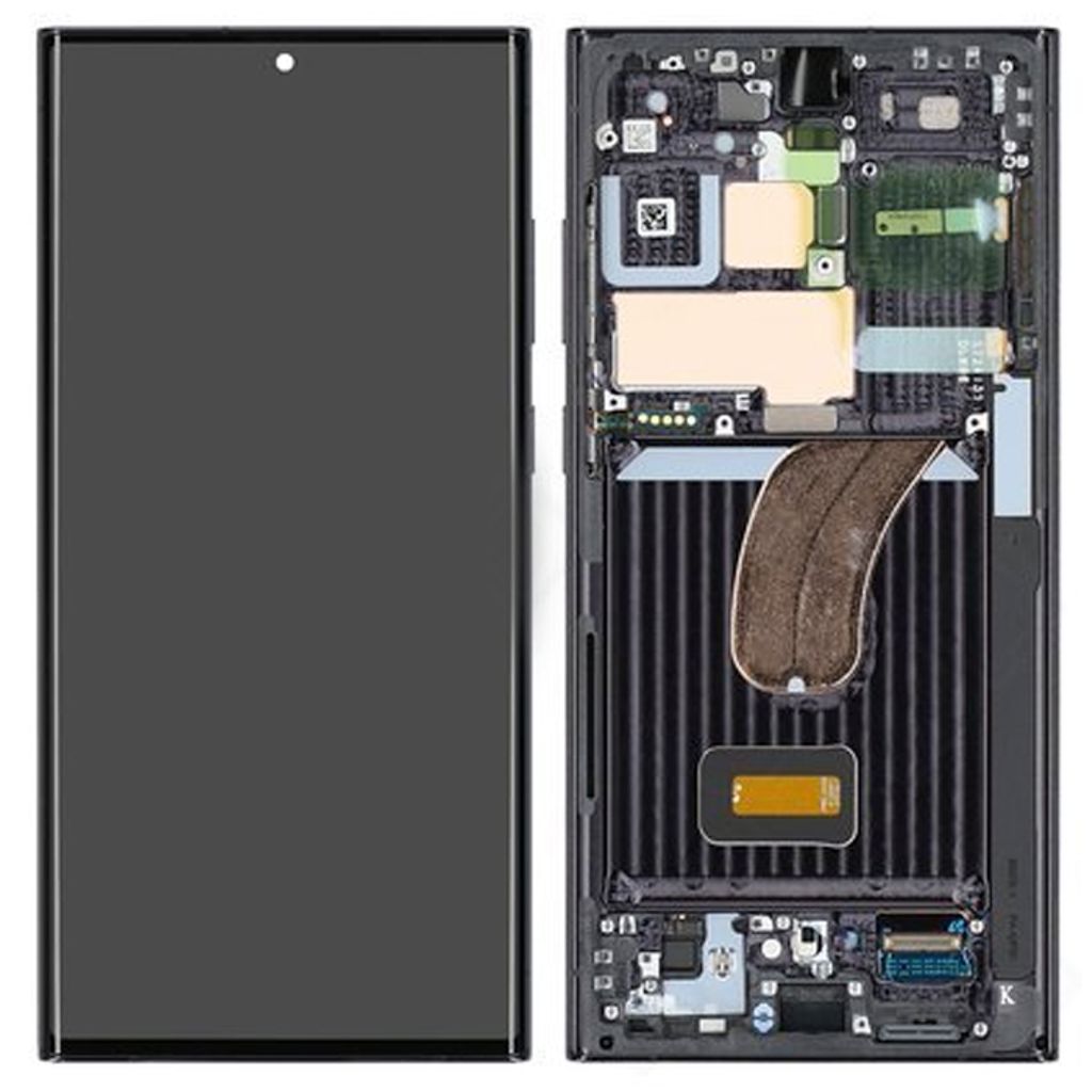 EU Product - Galaxy S23 Ultra LCD Display Original - Phantom Black thumbnail