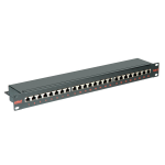 ROLINE Cat.6 19" patchpanel, 24 ports, STP, zwart