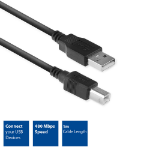 ACT AC3030 USB cable 1 m USB 2.0 USB A USB B Black