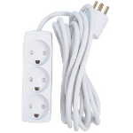 Microconnect GRU033WDK power extension 3 m 3 AC outlet(s) Indoor White
