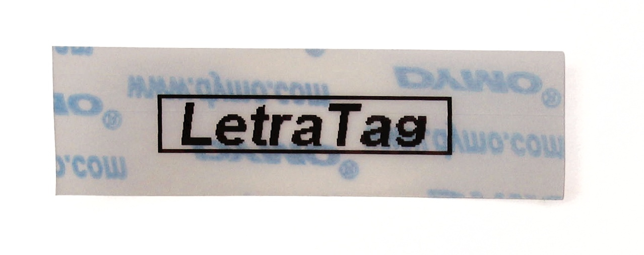 Dymo 12267/S0721530 DirectLabel-etikettes Polyester Transparent 12mm x 4m for Dymo LetraTag