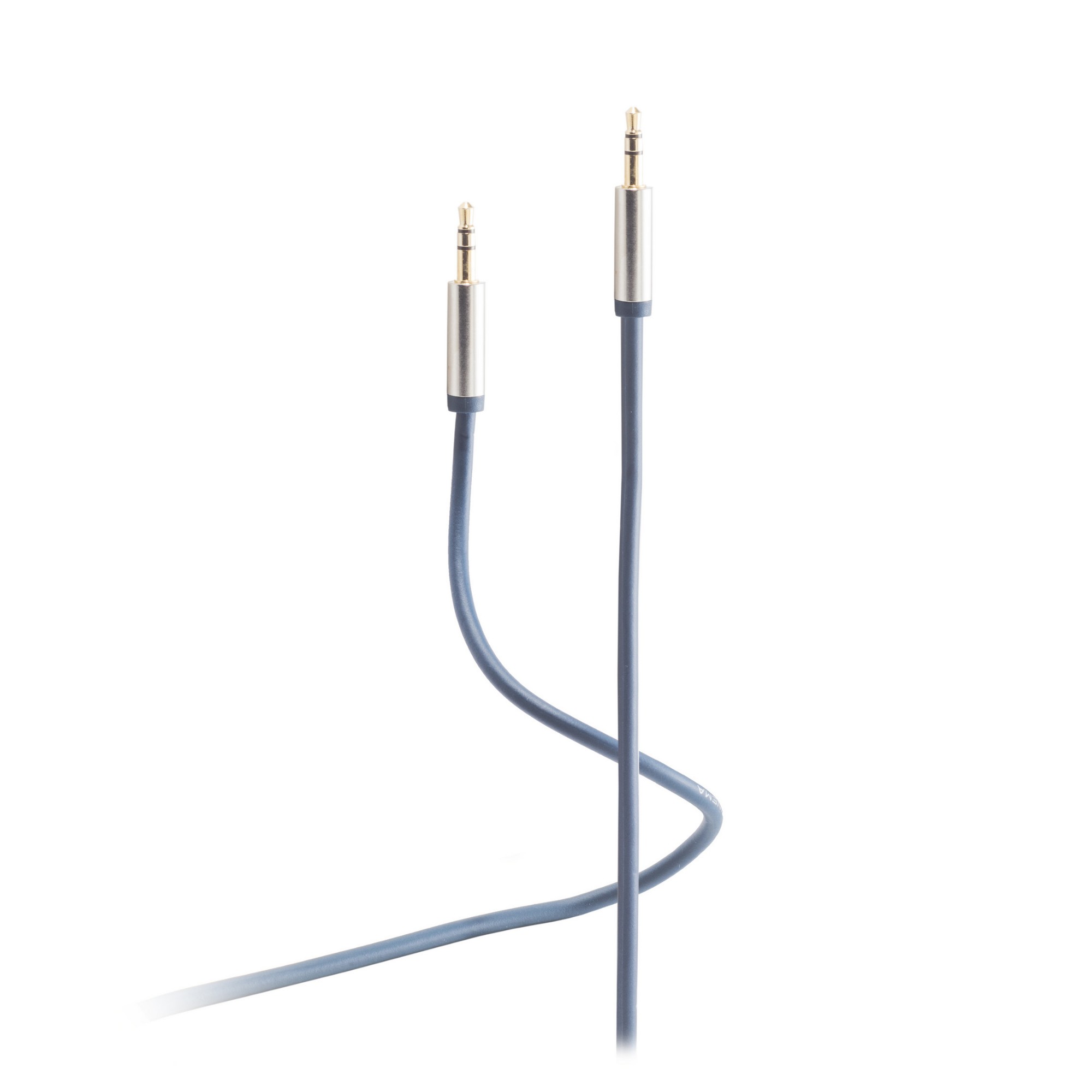 EU Product - Audio Klinkenkabel 3,5mm, Metall Stecker 0,75m thumbnail