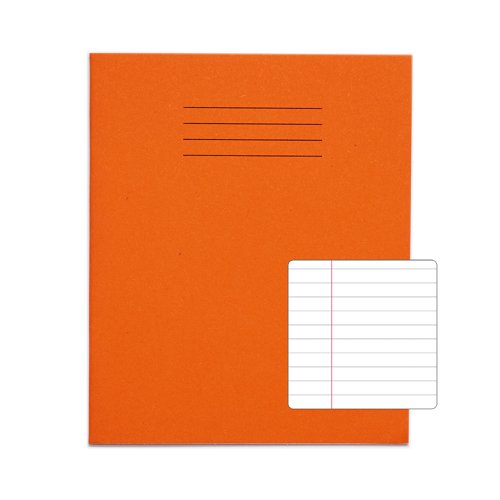 Image of Rhino 8 x 6.5 Exercise Book 48 Page, Orange, F8M (Pack of 100)