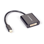 Black Box Mini DisplayPort to DVI Adapter Converter - 1920x1200/1080p, Passive, Male/Female, 8-in.