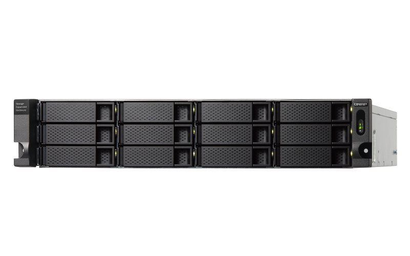 Image of QNAP TL-R1200C-RP storage drive enclosure HDD/SSD enclosure Black,...