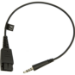 Jabra 8800-00-99 cable gender changer Quick Disconnect (QD) 3.5 mm Black