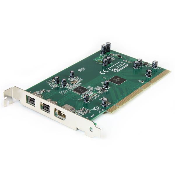 Image of StarTech.com 3 Port 2b 1a PCI 1394b FireWire Adapter Card with DV...