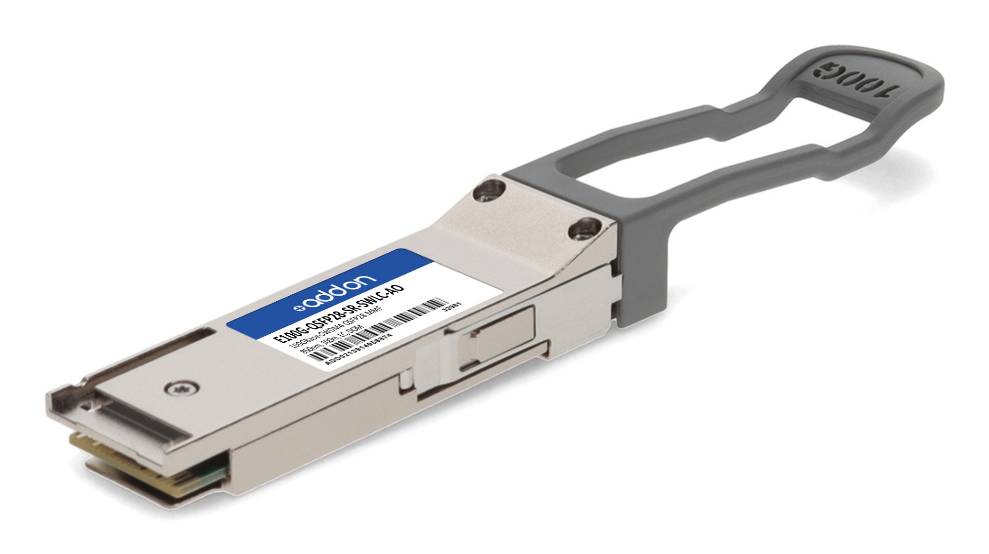 AddOn Networks E100G-QSFP28-SR-SWLC Compatible 100G QSFP28 100 m TAA Compliant Transceiver AddOn Networks E100G-QSFP28-SR-SWLC Compatible 100G QSFP28 100 m TAA Compliant Transceiver