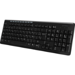Acteck TM100 teclado Hogar RF inalámbrica + USB QWERTY Negro