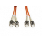 4Cabling 15m ST-ST OM1 Multimode Fibre Optic Cable: Orange