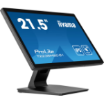 iiyama ProLite 21.5” 10pt Optical Bonded PCAP touchscreen monitor with IPS panel technology, edge-to-edge glass design, anti-fingerprint coating and metal housing