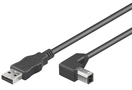 Image of Microconnect 1m USB2.0 A-B USB cable USB A USB B Black