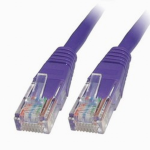 Generic 1m Purple Cat5e UTP Patch / Straight Networking Cable