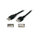 AddOn Networks 6in USB 2.0 USB cable 5.91" (0.15 m) USB A Black