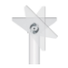 B-Tech SYSTEM 2 – Ceiling/Wall Mount w/Tilt – White