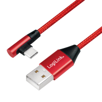 Image of LogiLink CU0145 USB cable 0.3 m USB 2.0 USB A USB C Red