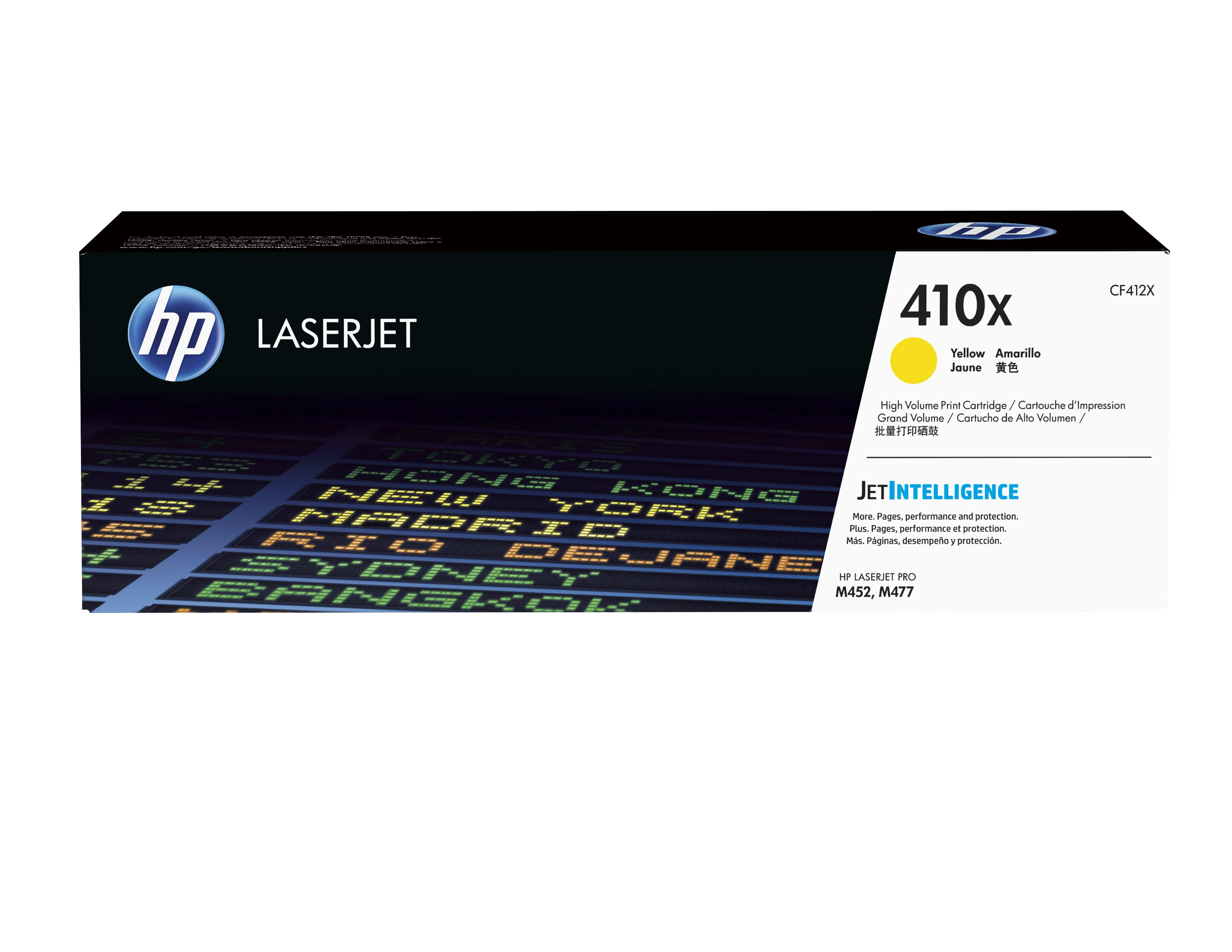 Image of HP CF412X/410X Toner cartridge yellow high-capacity, 5K pages...