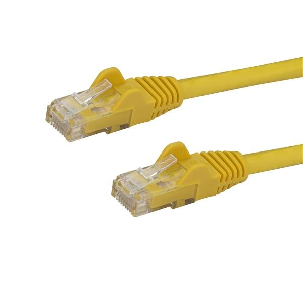 Photos - Cable (video, audio, USB) Startech.com 1m CAT6 Ethernet Cable - Yellow CAT 6 Gigabit Ethernet Wi N6P 