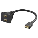 Microconnect HDMI 19M - 2X HDMI 19F