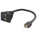 Microconnect HDMI 19M - 2X HDMI 19F