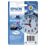 Epson C13T27154022/27XL Ink cartridge multi pack C,M,Y high-capacity Blister Acustic Magnetic 3x1100pg, 3x10,4ml Pack=3 for Epson WF 3620