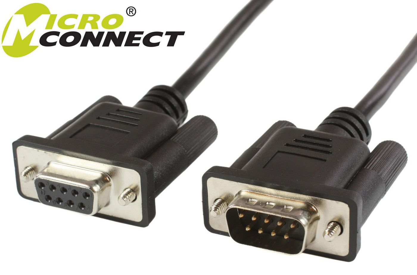 Microconnect Black Scsehn3b Serial Cable 3 M Db-9