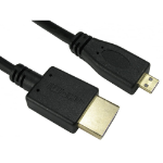 Cables Direct 77HD4-2MICRO HDMI cable 2 m HDMI Type A (Standard) HDMI Type D (Micro) Black