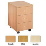 JEMINI 3 DRW MOBILE PEDESTAL MAPLE