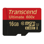 Transcend microSDHC Class 10 UHS-I 600x 16GB