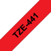 Brother TZE-441 etiquetadora Preto sobre vermelho