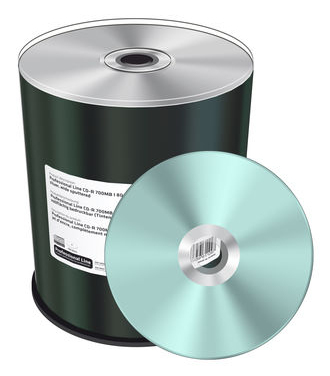 MRPL502 MEDIARANGE Professional Line CD-R 700MB silber 100erCakebox