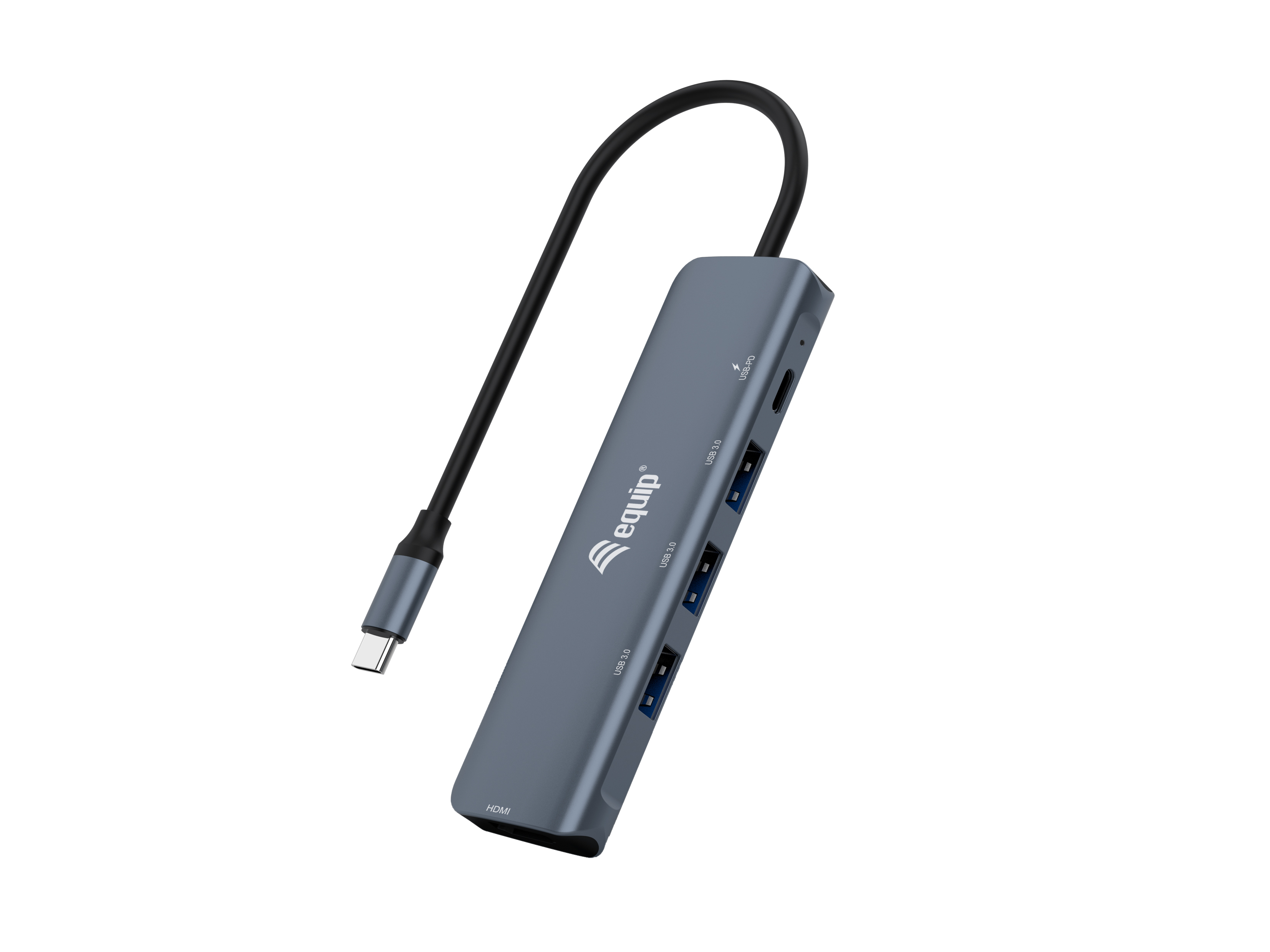 Image of Equip USB-C 5 in 1 MULTIFUNCTIONAL Adapter, HDMI, USB 3.2 GEN1,...