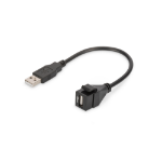 Digitus USB 2.0 Keystone Module with 16 cm cable (Female/Male)