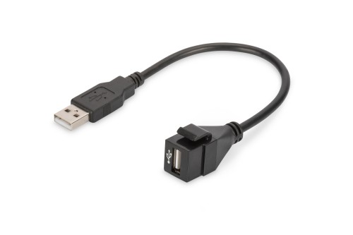Digitus USB 2.0 Keystone Module with 16 cm cable (Female/Male)