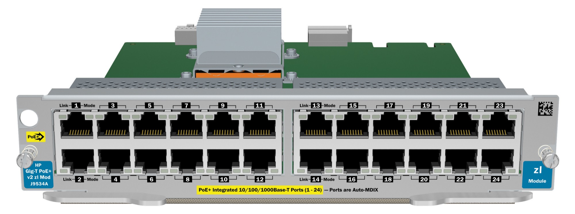 Hewlett Packard Enterprise 24-port Gig-T PoE+ v2 Zl Network Switch Mod