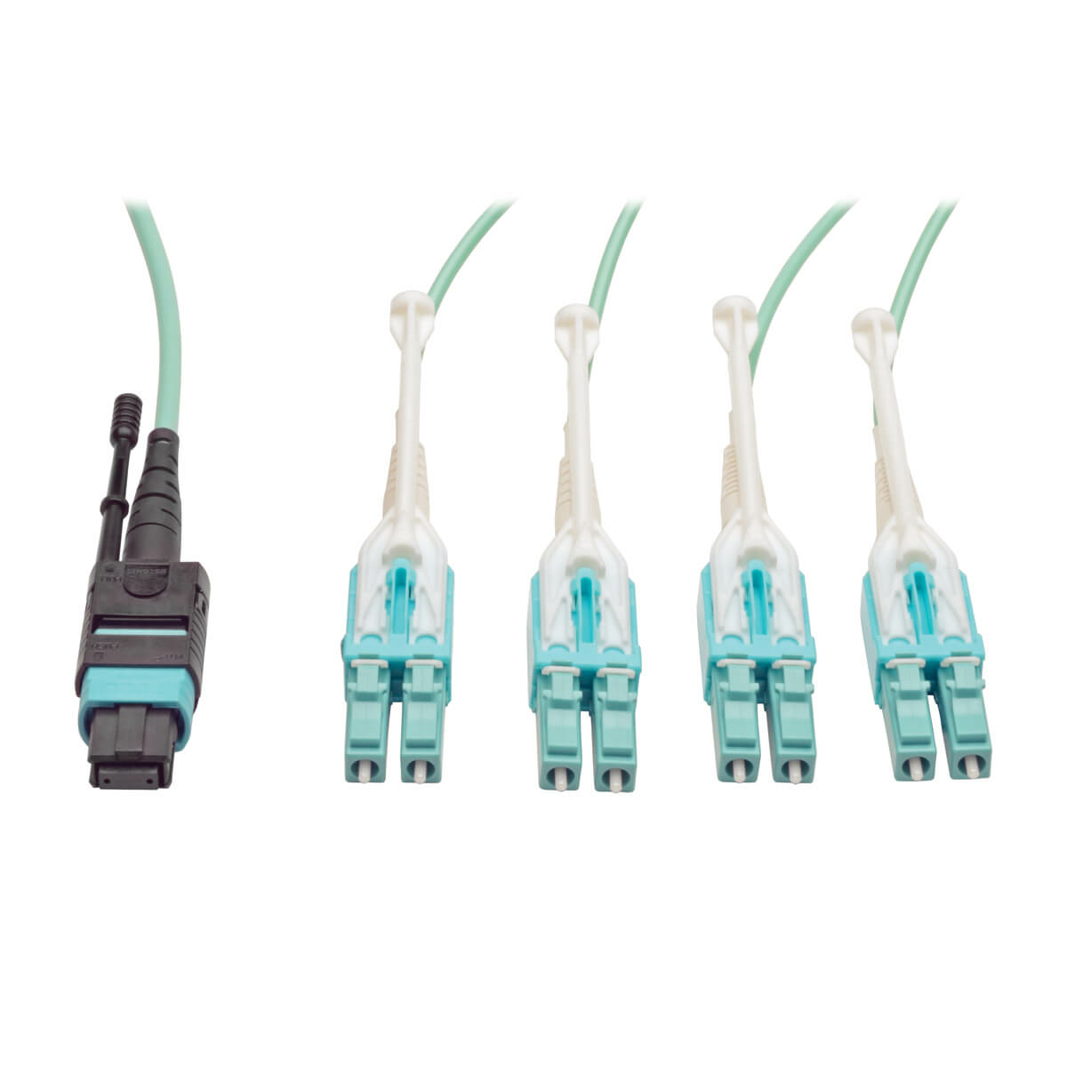 Tripp Lite N844-01M-8LC-PT MTP/MPO Fan-out Cable with Push/Pull Tab Co