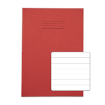 Rhino A4 Exercise Book 32 Page, Red, F12 (Pack of 100)