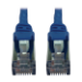 Tripp Lite N262-S01-BL Cat6a 10G Snagless Shielded Slim STP Ethernet Cable (RJ45 M/M), PoE, Blue, 1 ft. (0.3 m)