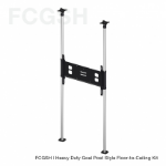 Unicol FCGSH TV mount 2.79 m (110") Black, Stainless steel