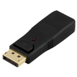 Deltaco DP-HDMI cable converter (male/female) 20-pin ha 19-pin ho Black