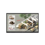 LG CreateBoard Standard interactive whiteboard 190.5 cm (75") 3840 x 2160 pixels Touchscreen Black