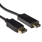 ACT AK3991 video kabel adapter 3 m DisplayPort HDMI Zwart