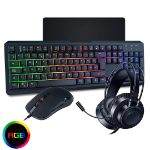 CIT Rainbow Keyboard Mouse Headset Combo
