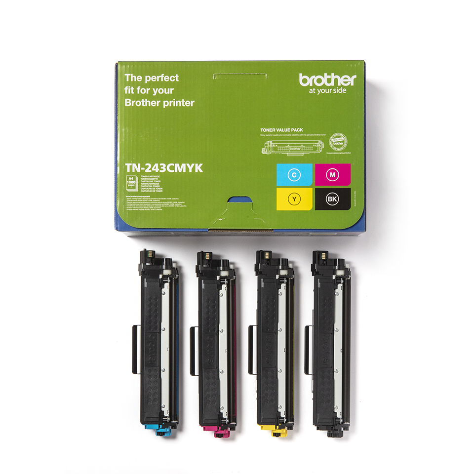 Brother TN-243CMYK Toner MultiPack Bk,C,M,Y, 4x1K pages ISO/IEC 19752 Pack=4 for Brother HL-L 3210