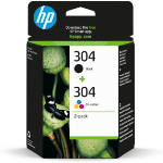 HP 3JB05AE/304 Printhead cartridge multi pack black + color 100 pg + 120 pg Pack=2 for HP DeskJet 2620/3720