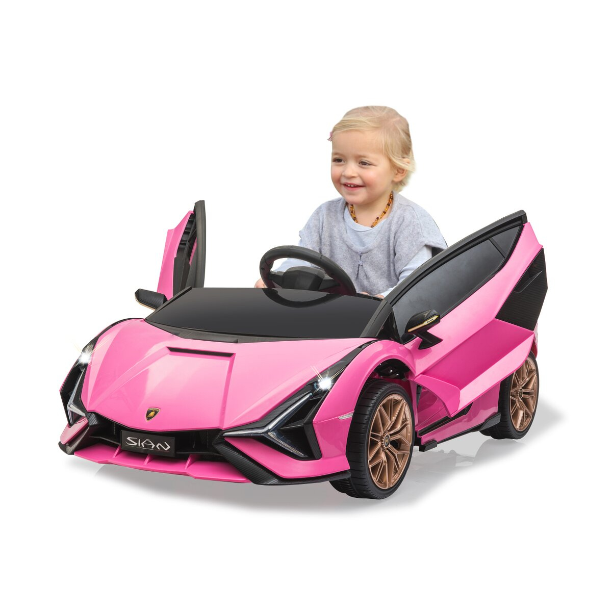 Image of Jamara Ride-on Lamborghini Sian pink 37 Mhz 3+