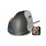 Evoluent An Evoluent product. The VMOUS4RS is a SMALL RIGHT HANDED Evoluent VerticalMouse. Patented design that supports your hand in a relaxed handshake position- and eliminates the arm twisting required by ordinary mice. The 4 is the latest evolution of